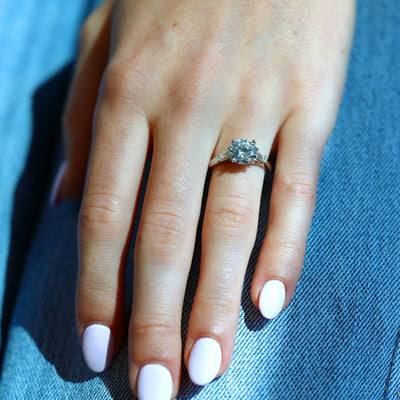 0.50 ctw Diamond Three-Stone Engagement Ring