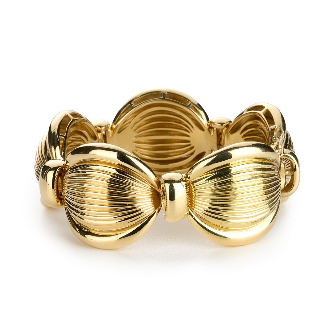 Italien Fluted Dome Bracelet