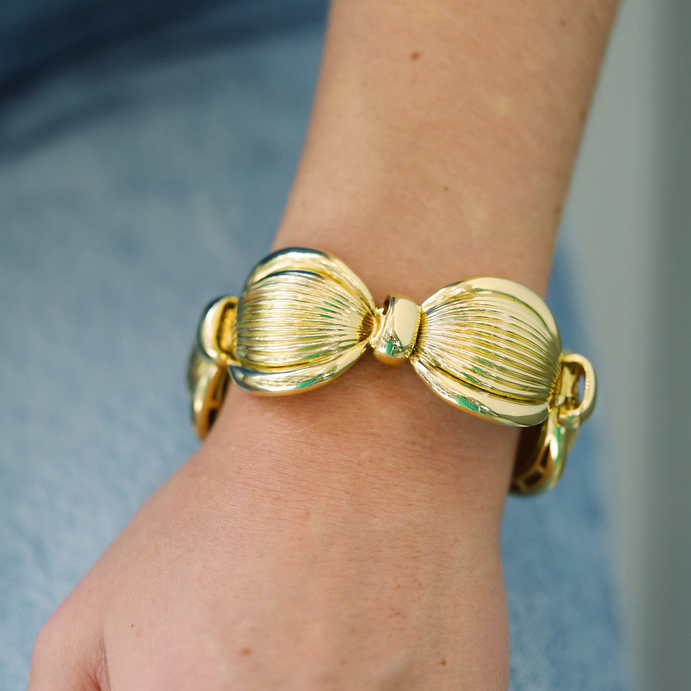 Italien Fluted Dome Bracelet