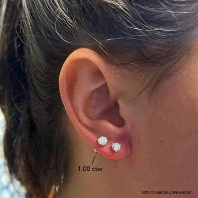 1.01 ctw Diamond Stud Earrings