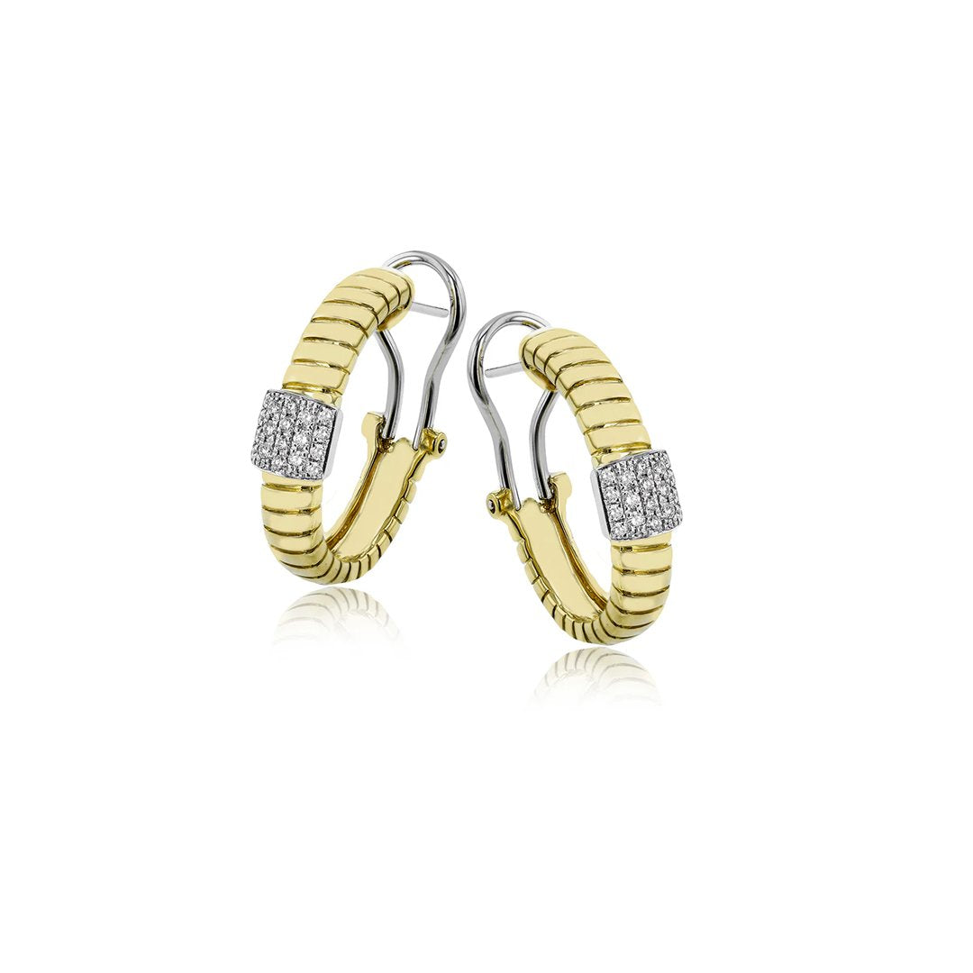 0.25 ctw Diamond Hoop Earrings
