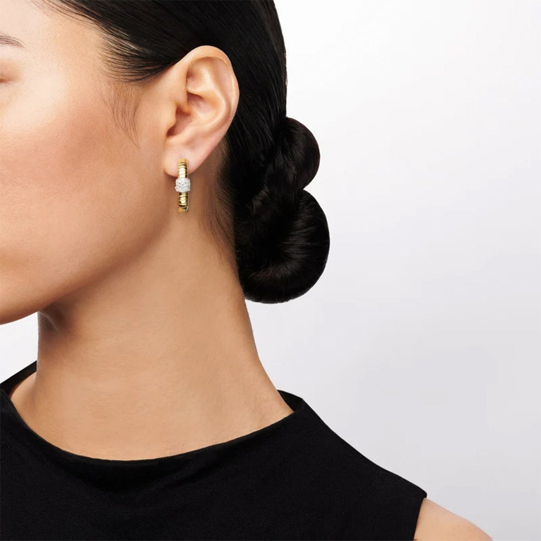 0.25 ctw Diamond Hoop Earrings