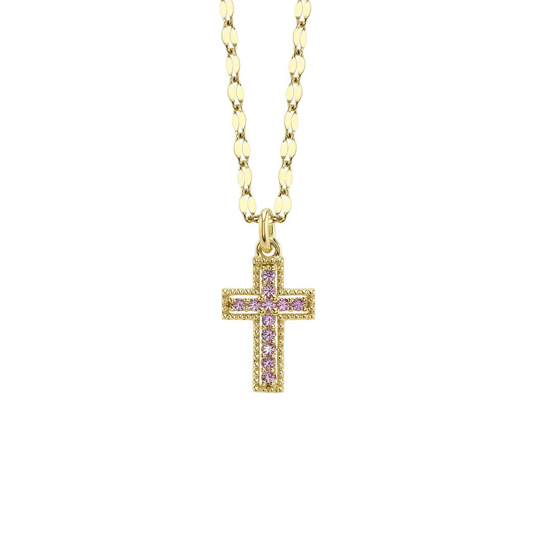 Sapphire Cross Necklace