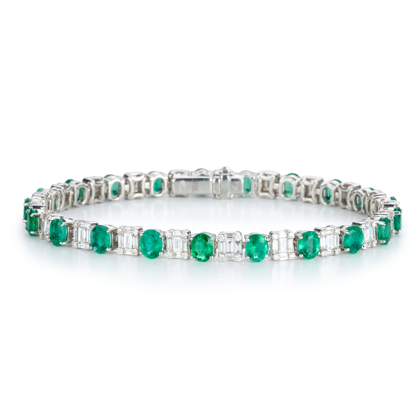 Emerald & Diamond Eternity Bracelet