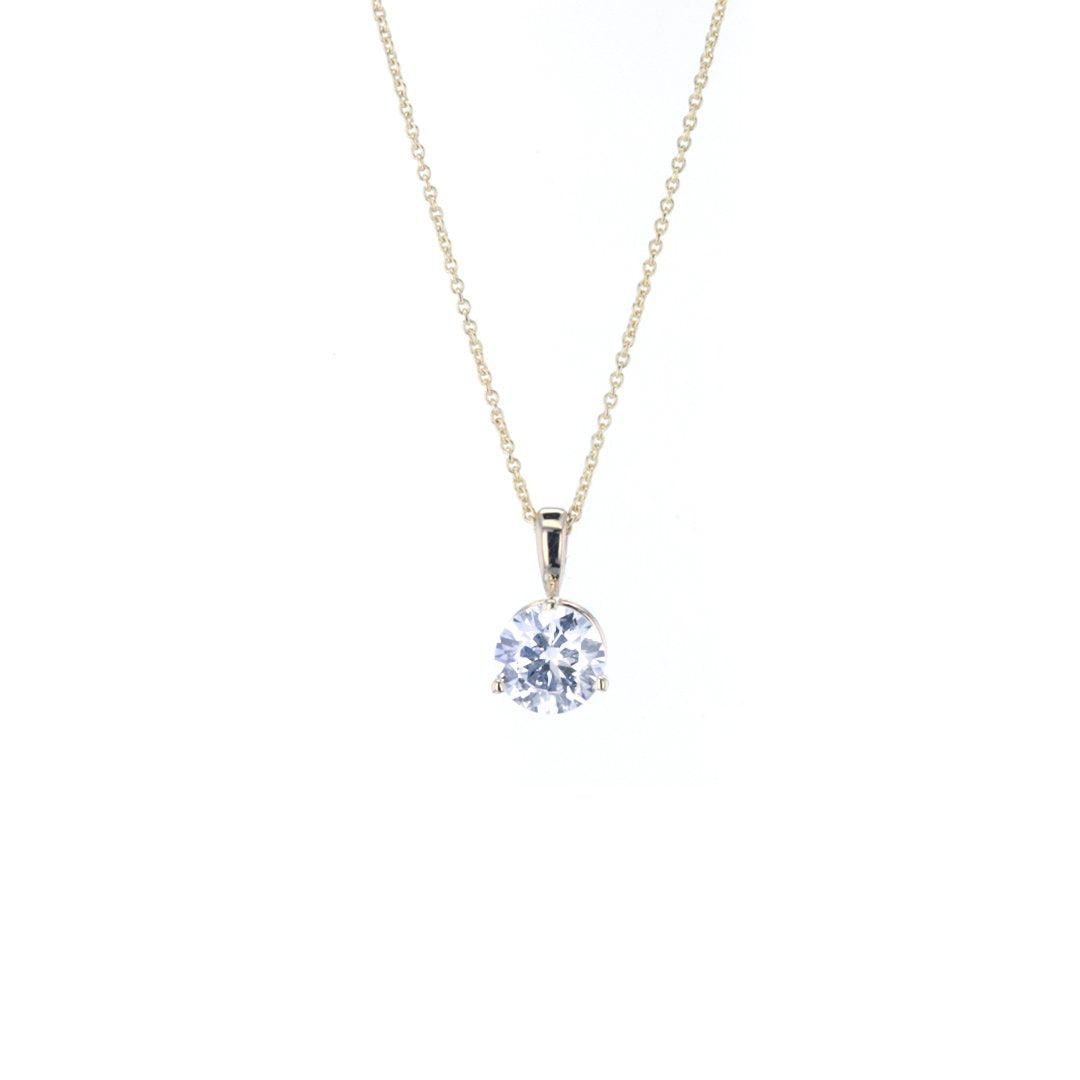 1.08 ct Lab-Grown Diamond Solitaire Pendant