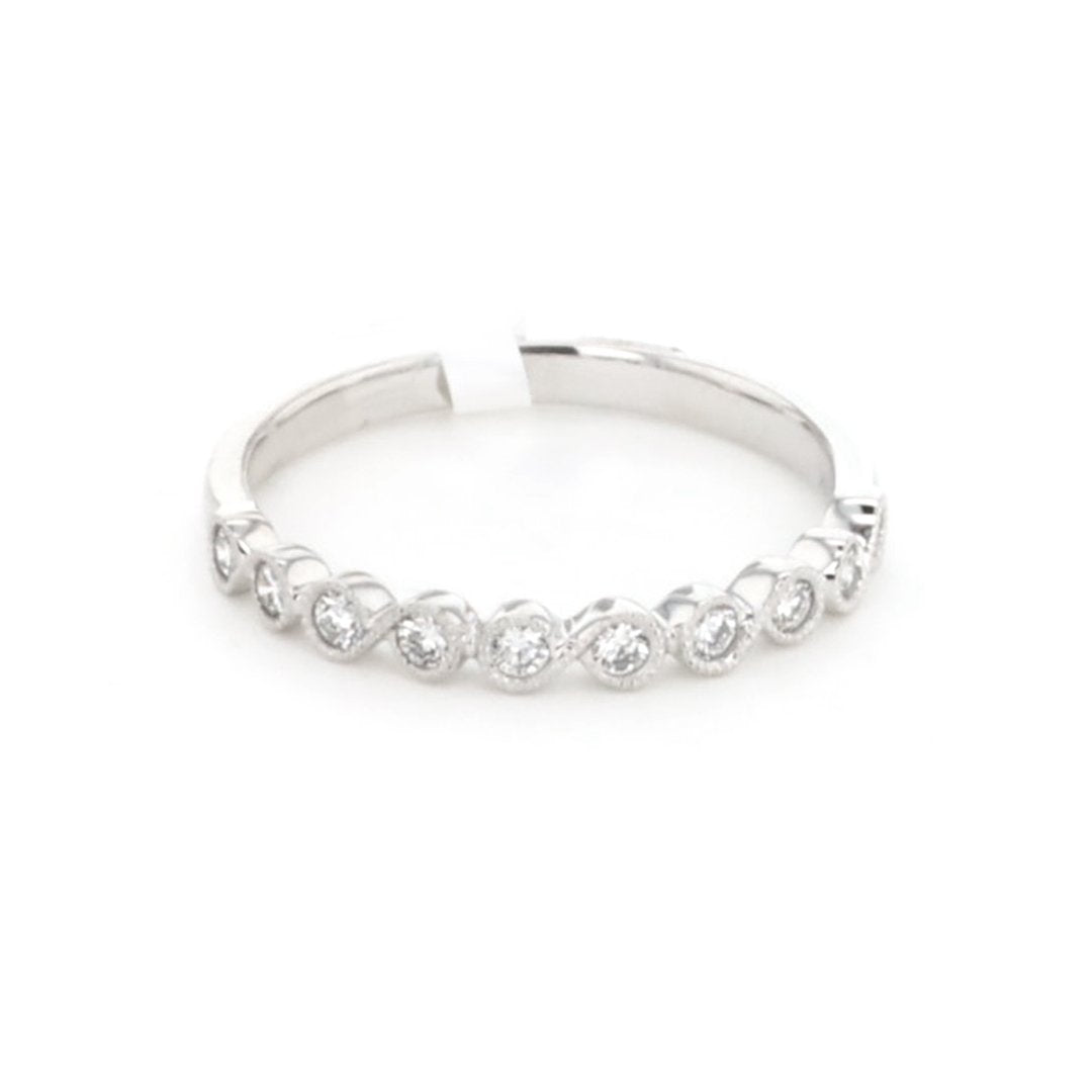 0.22 ctw Diamond Milgrain Anniversary Band