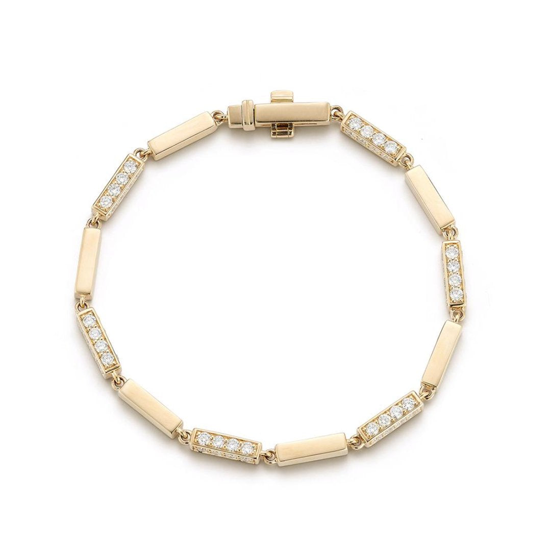 3.15 ctw Diamond Pave Bar Bracelet