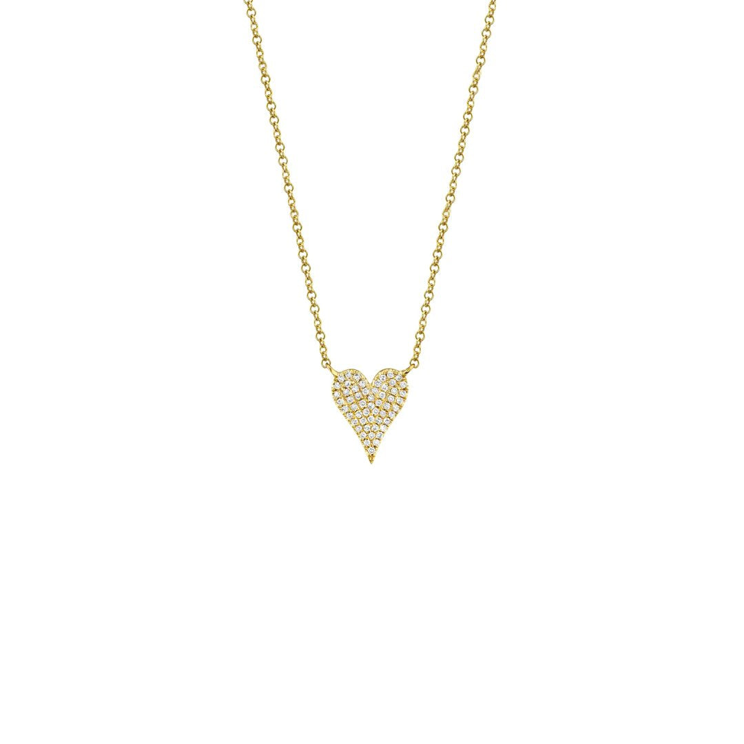 0.11 ctw Diamond Heart Pendant Necklace