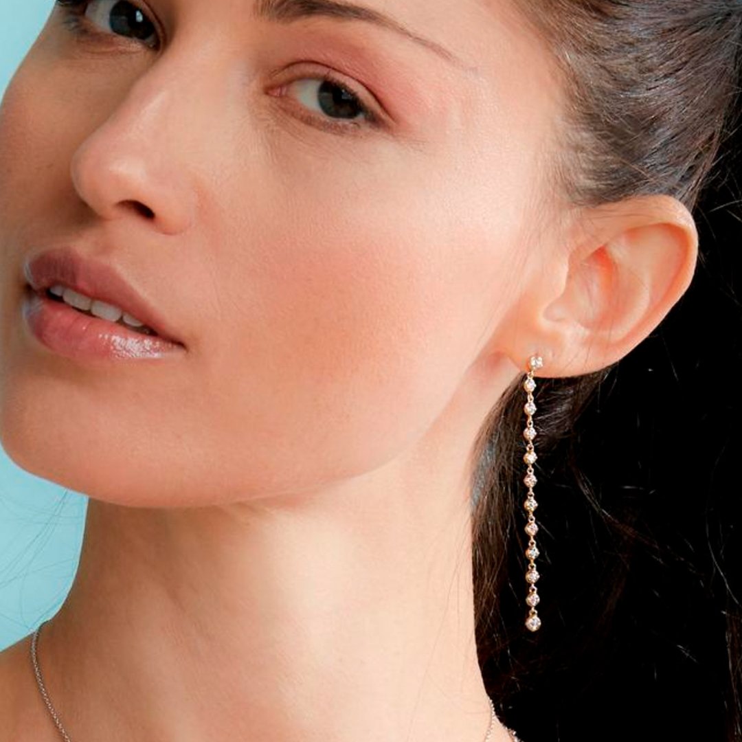 0.42 ctw Diamond Drop Earrings