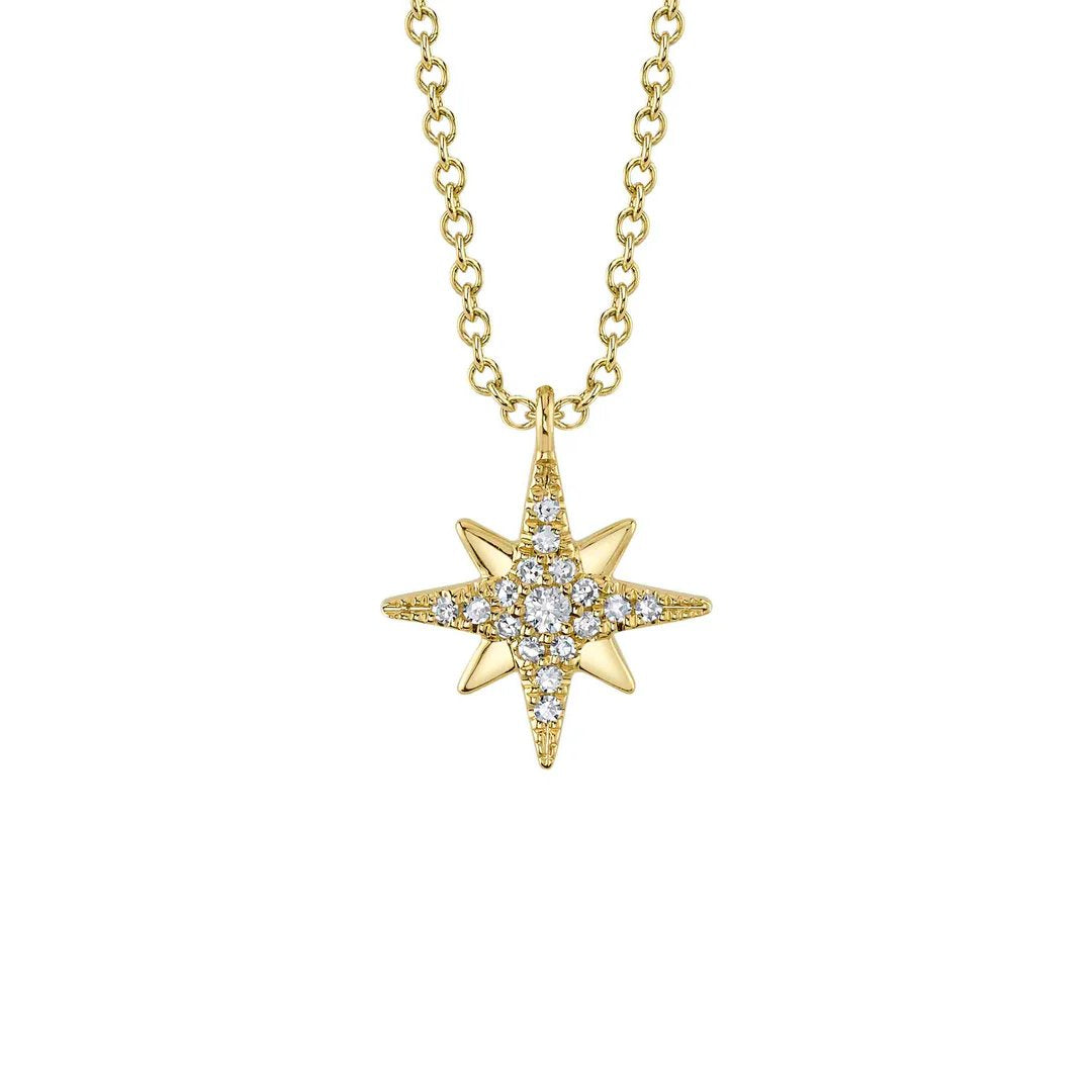 0.06 ctw Diamond North Star Necklace