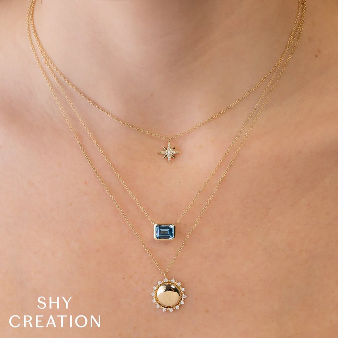 0.06 ctw Diamond North Star Necklace