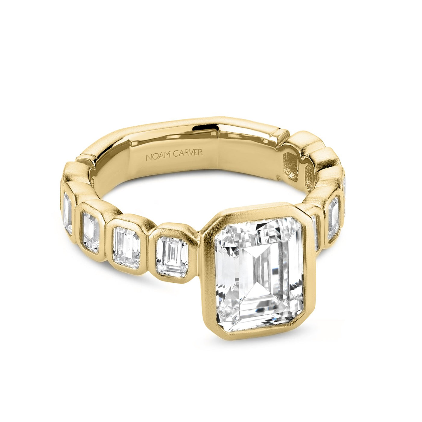 1.50 ctw Diamond Bezel Engagement Ring