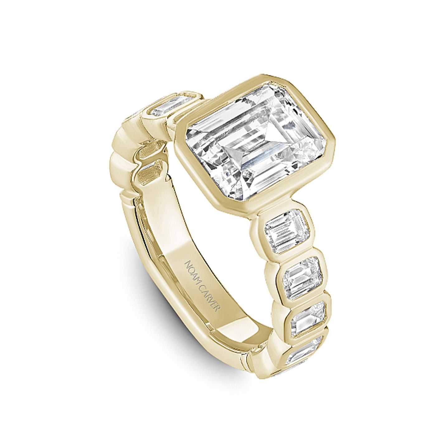 1.50 ctw Diamond Bezel Engagement Ring