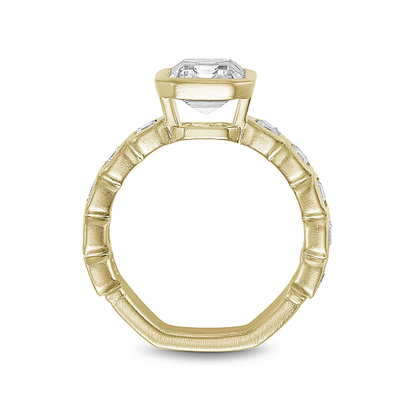 1.50 ctw Diamond Bezel Engagement Ring