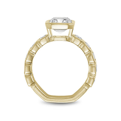 1.50 ctw Diamond Bezel Engagement Ring