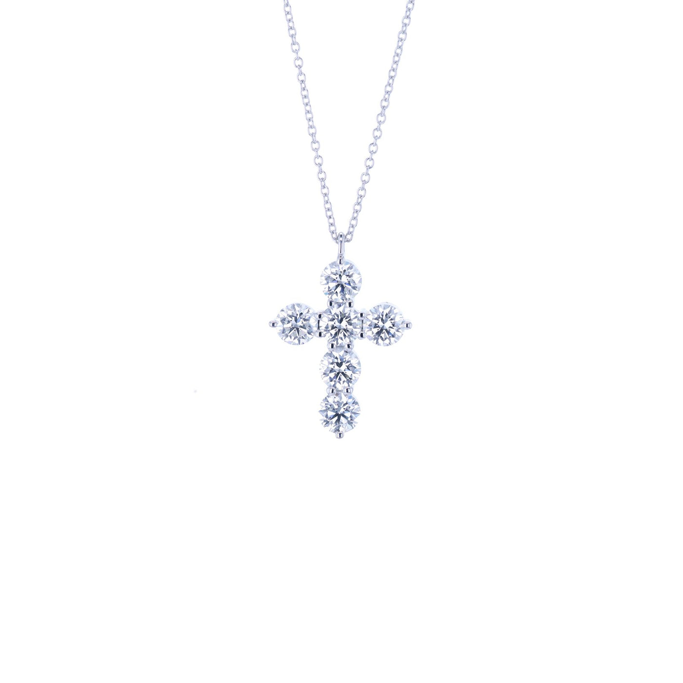 2.50 ctw Diamond Cross Necklace