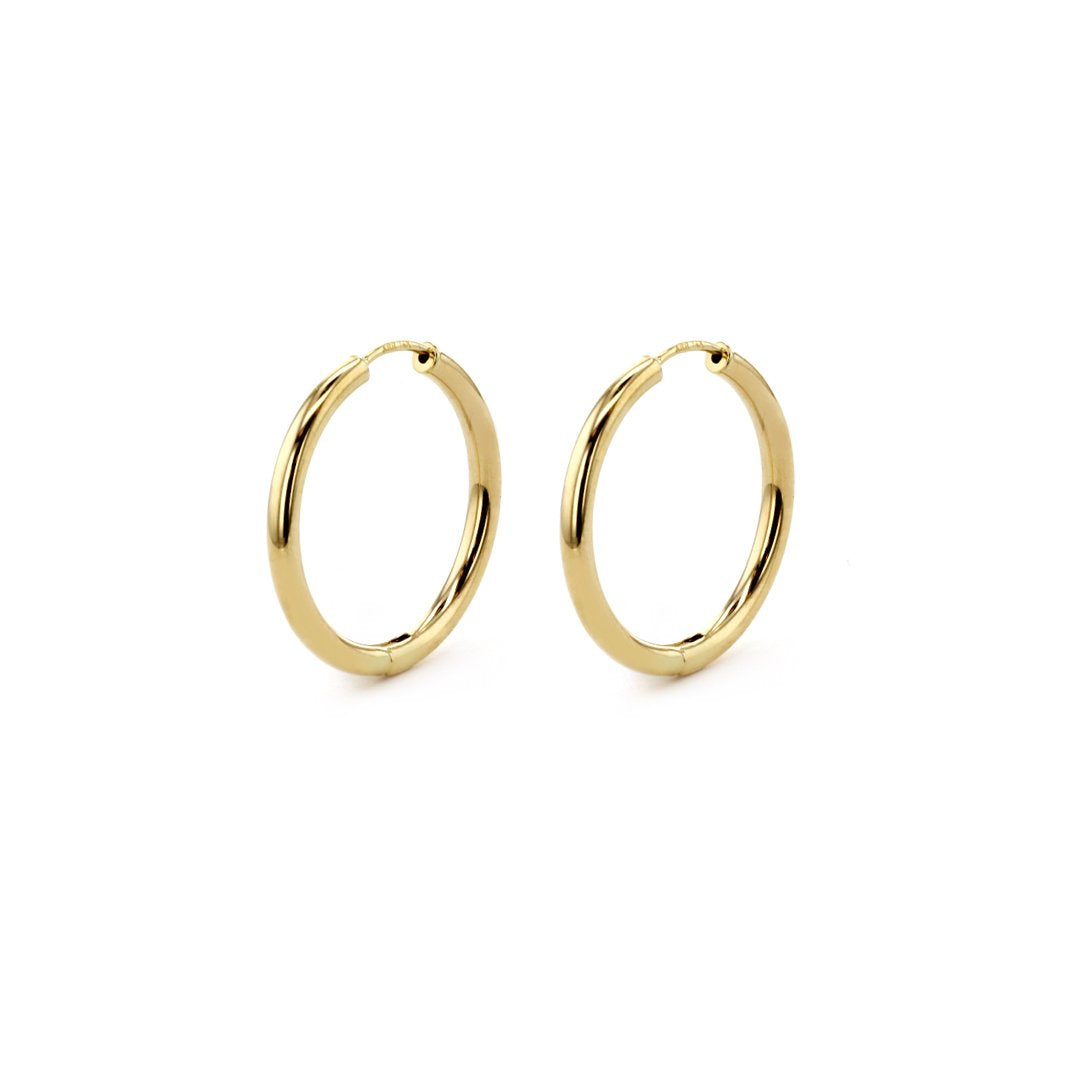 25MM Round Hoop Earrings