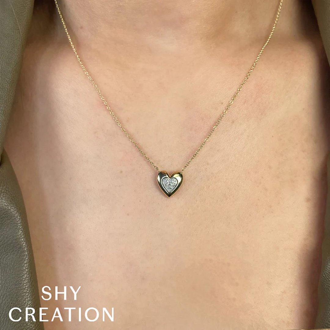 Diamond Heart Pendant Necklace