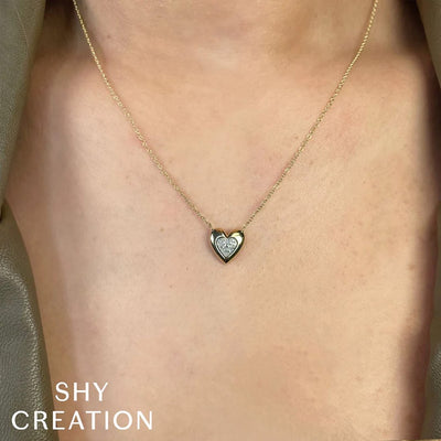 Diamond Heart Pendant Necklace