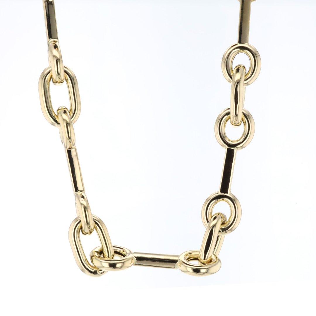 17" Medium Bar Link Necklace