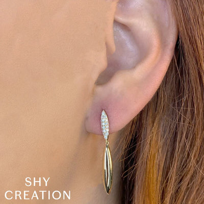 0.29 ctw Diamond Drop Earrings