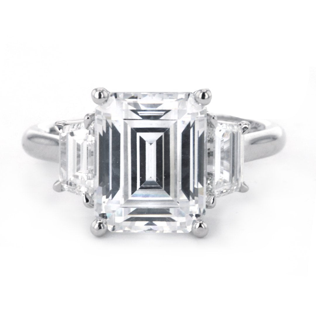 0.85 ctw Diamond Three-Stone Engagement Ring