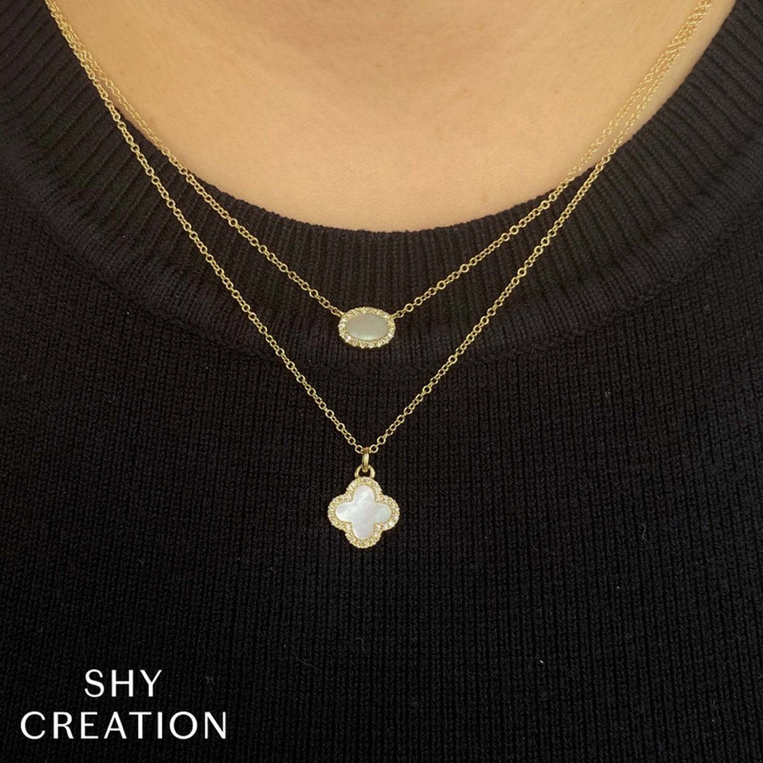 0.27 ctw Diamond Stationary Pendant Necklace