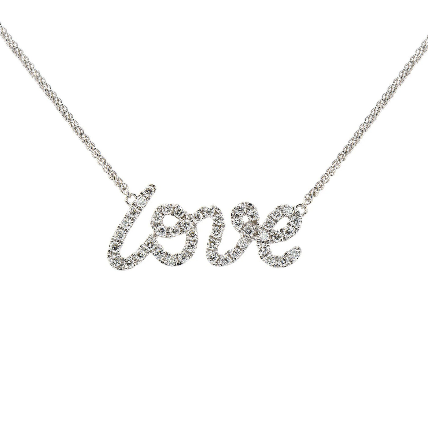 17+2" 0.30 ctw Diamond Love Necklace