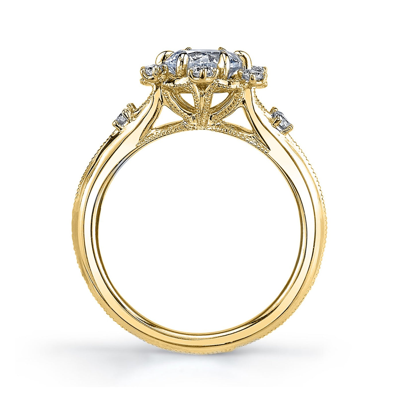 0.20 ctw Diamond Halo Engagement Ring
