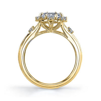 0.20 ctw Diamond Halo Engagement Ring
