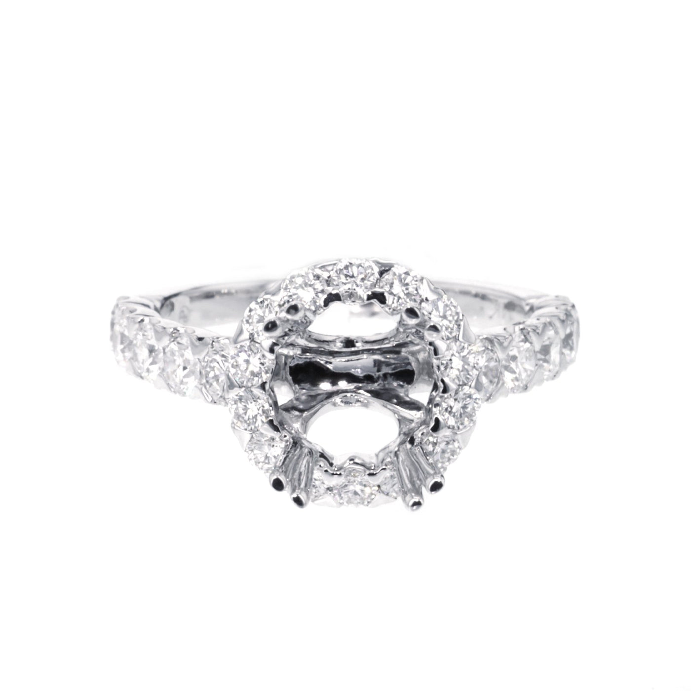 1.25 ctw Diamond Halo Engagement Ring