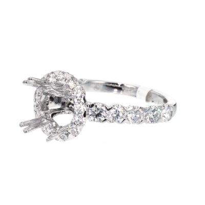 1.25 ctw Diamond Halo Engagement Ring