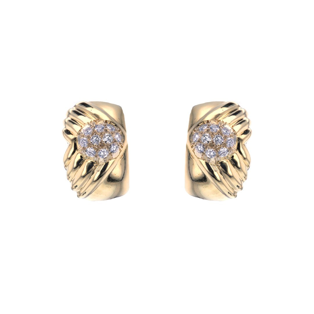 Diamond Hoop Earrings
