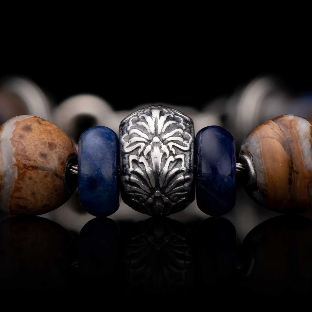 Silver & Bead Bracelet