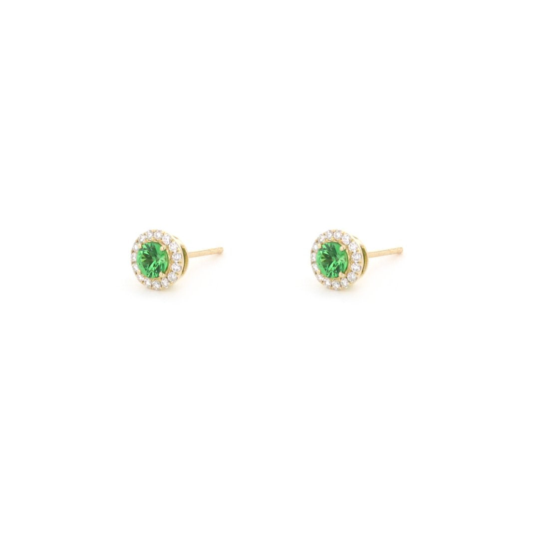 Emerald & Diamond Earrings