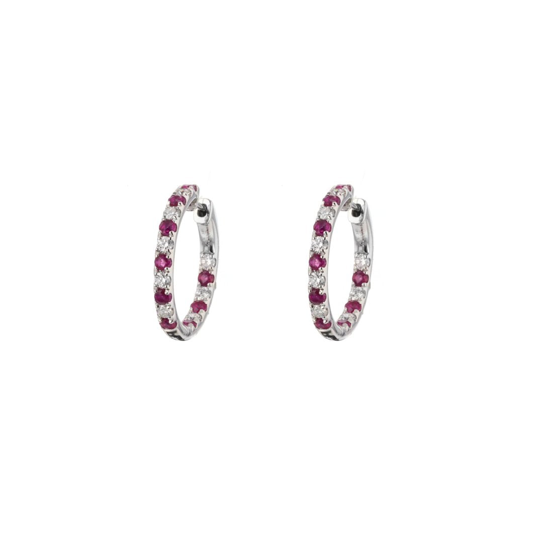 Ruby & Diamond Inside-Out Earrings