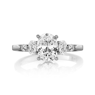 0.39 ctw Diamond Three-Stone Engagement Ring