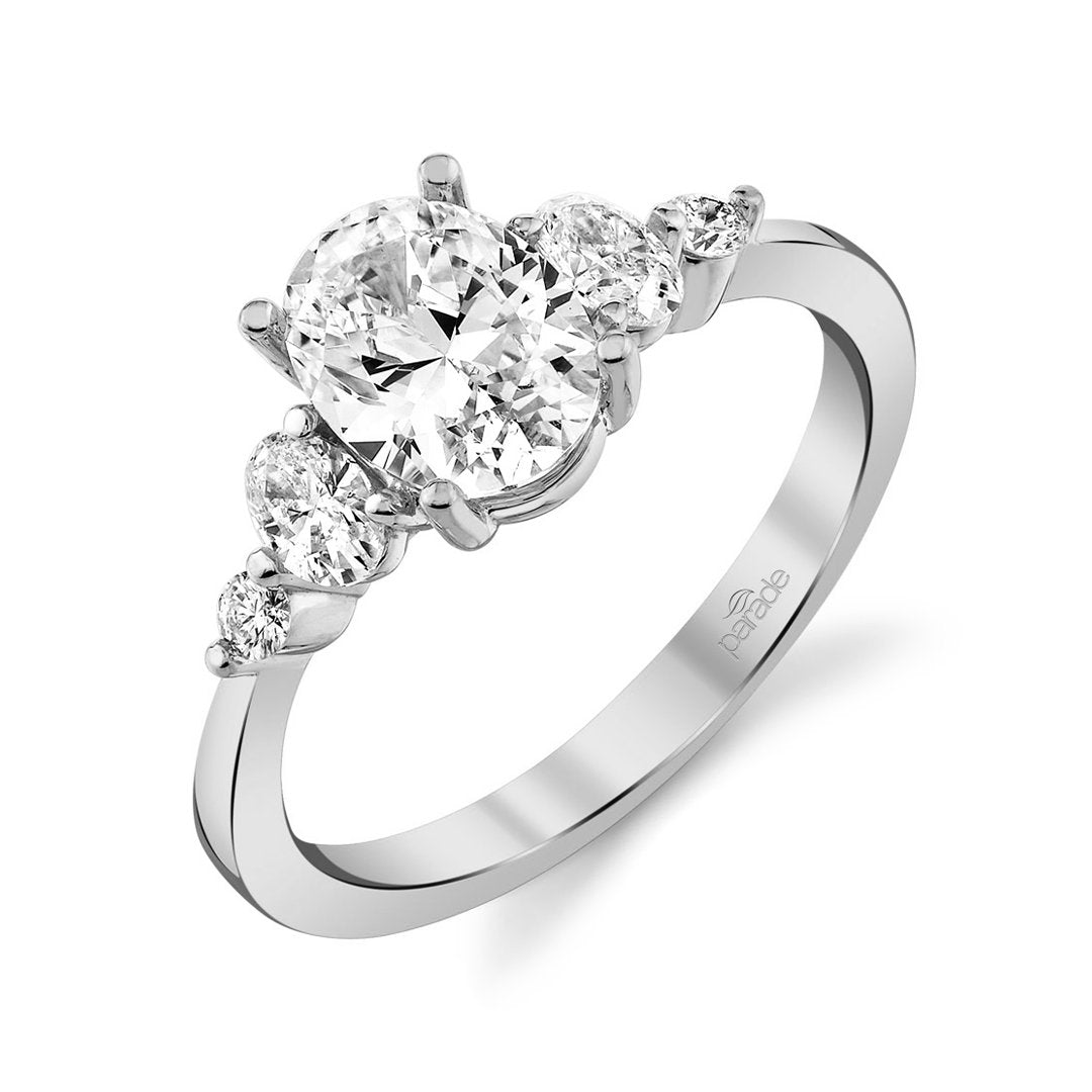 0.39 ctw Diamond Three-Stone Engagement Ring