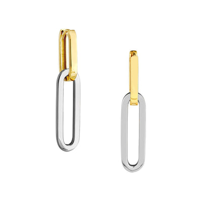Paper Clip Hoop Earrings