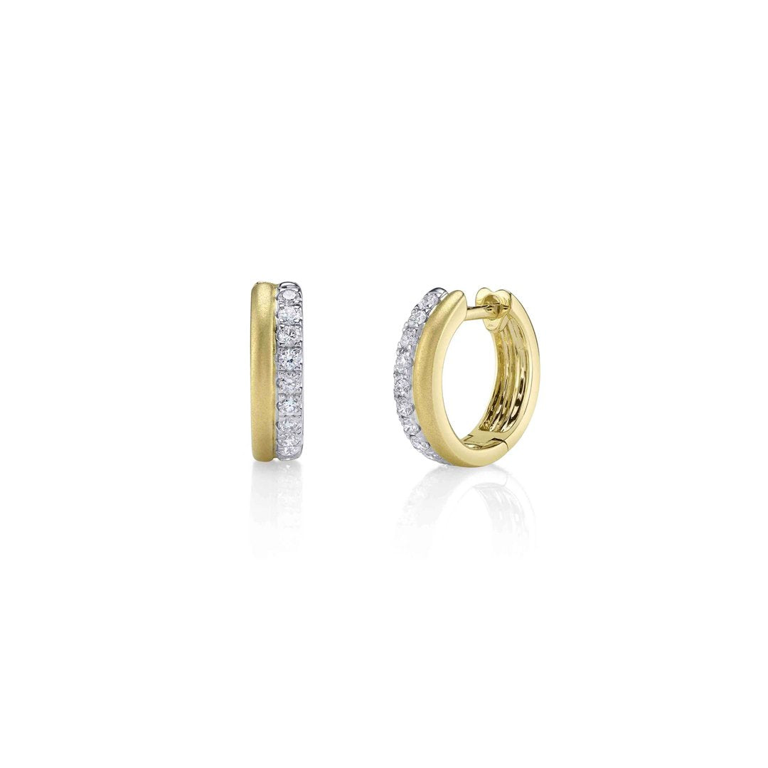 0.33 ctw Diamond Huggie Earrings