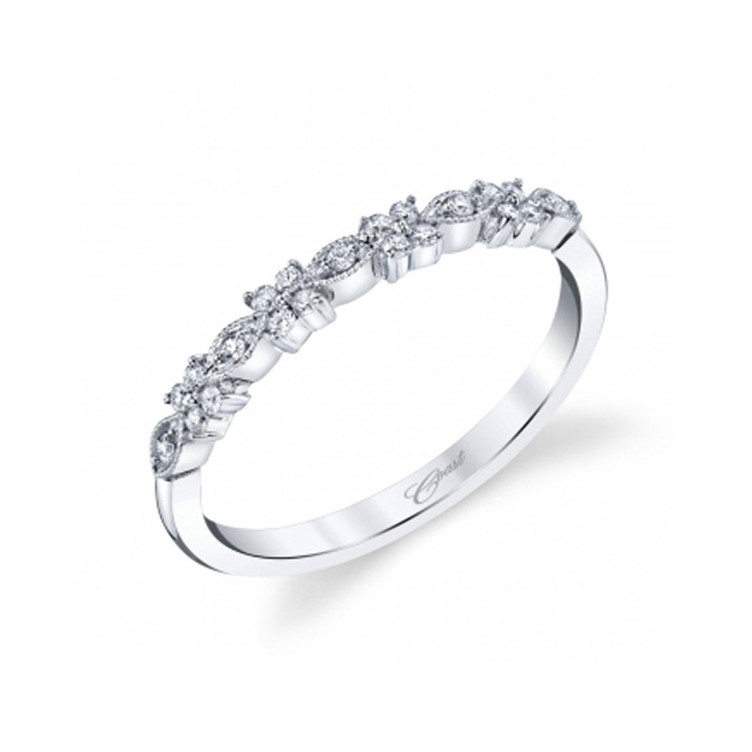 0.12 ctw Diamond Milgrain Anniversary Band
