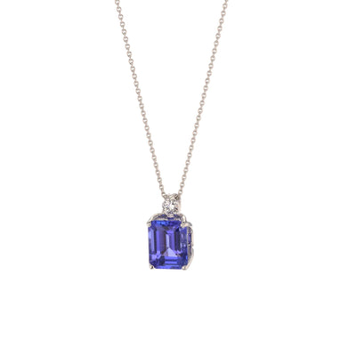 Tanzanite & Diamond Pendant