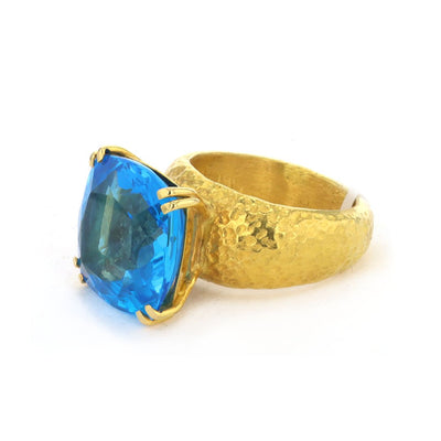Swiss Blue Topaz Ring