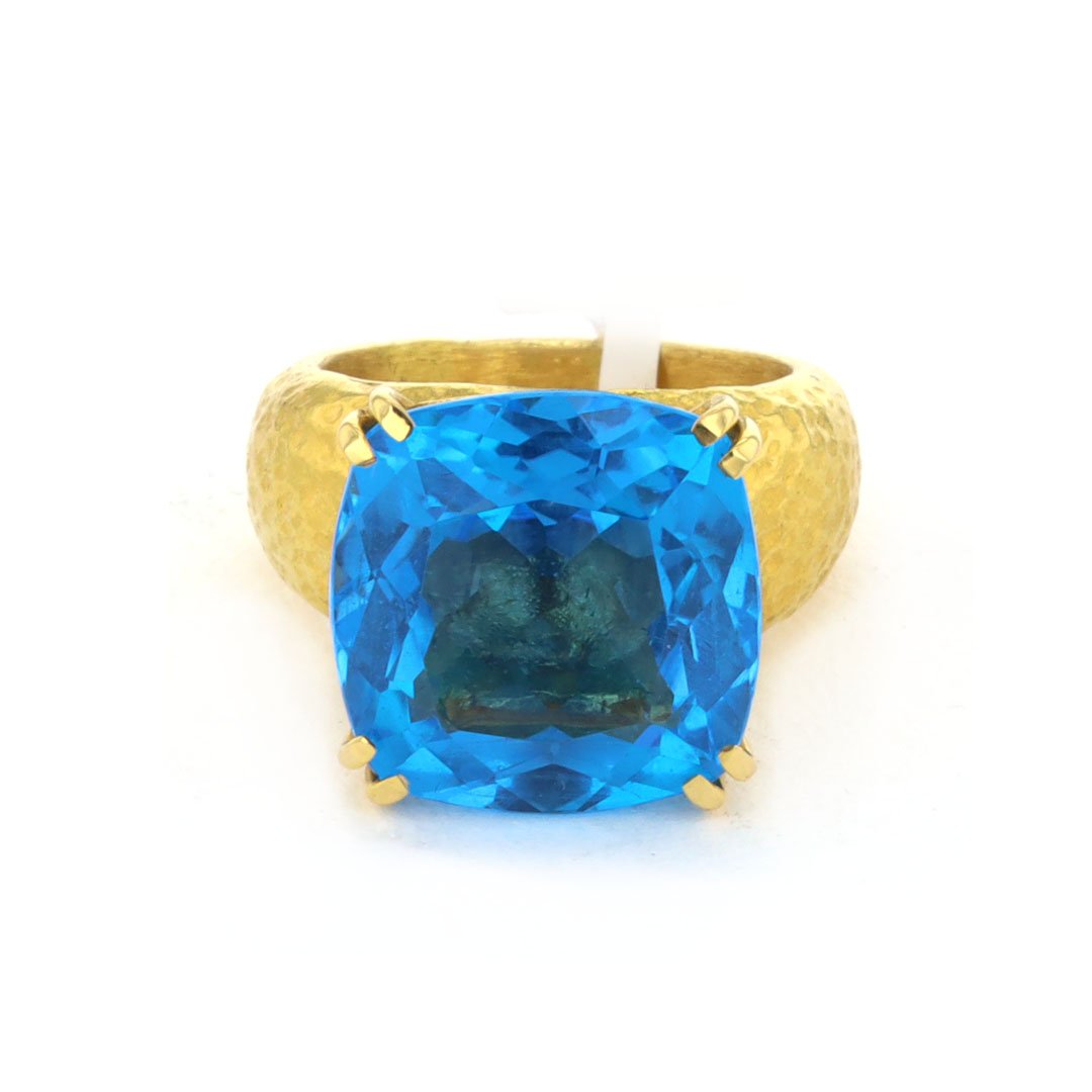 Swiss Blue Topaz Ring