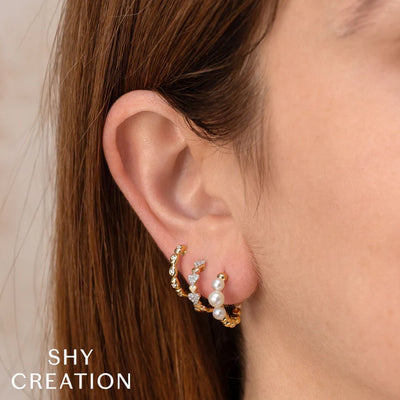 0.11 ctw Diamond Bezel Huggie Earrings