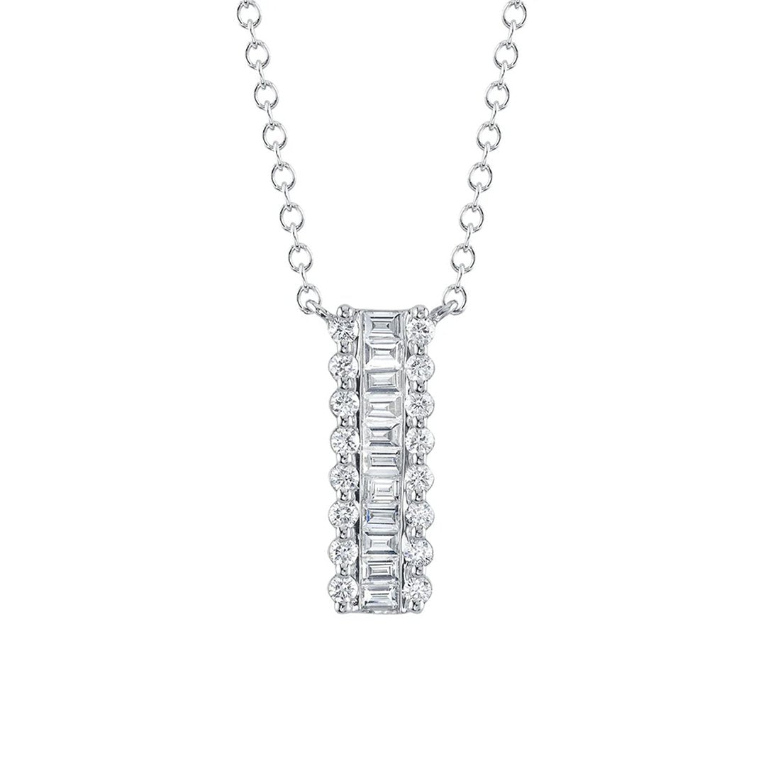 18" 0.56 ctw Diamond Stationary Pendant Necklace