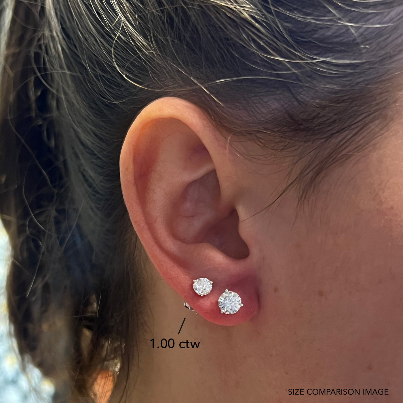 1.62 ctw Diamond Stud Earrings