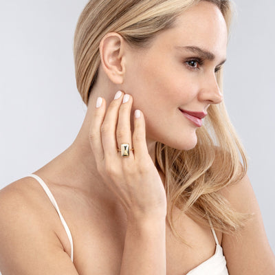 Polished Rectangular Ring