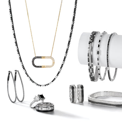 8.5MM Diamond Black Carbon Satin Finish Band