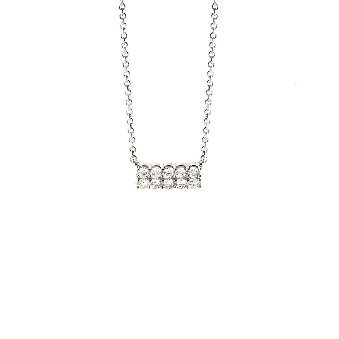 18.5" 0.50 ctw Diamond Bar Necklace
